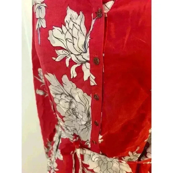 Free People Button Down Floral Dress size Medium - Picture 2 of 6